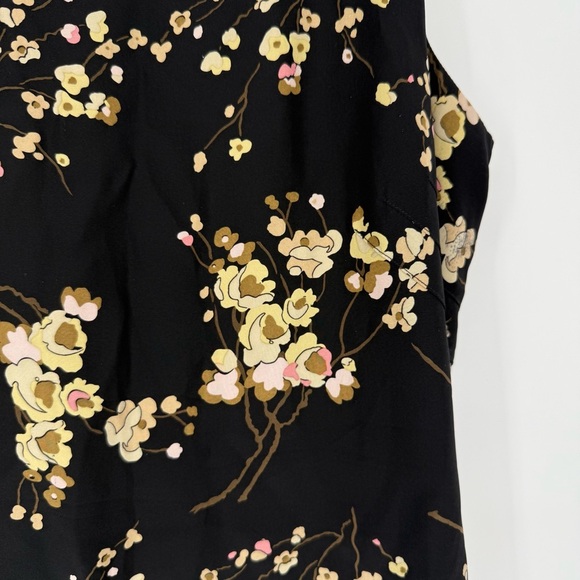 Banana Republic Women’s Shift Dress‎ Size 8 Y2K Dark Romantic Floral Silk Mini - Picture 3 of 13